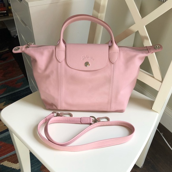 Authentic Longchamp Le Pliage Cuir tip-handle S Authentic Longchamp Le Pliage Cuir tip-handle S
